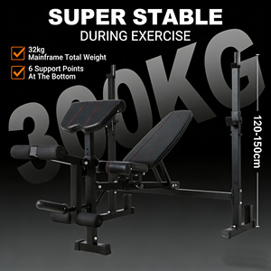 Rack de musculation pliable et réglable multifonction pour squats, avec banc de musculation et logo personnalisé – Équipement de fitness pour l'escalade et le sport - Product Image 6
