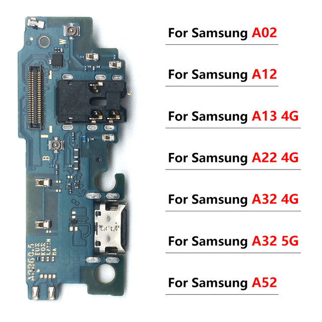 100% Original USB Charging Port Connector for Samsung A72 A52 A82 A02 A12 A13 A22 A32 4G 5G Charge Board Parts Flex Cable