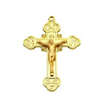 Mecrt Catholique Chrétien Croix Relief Passion Jésus 7.5x5cm Alliage Fête Des Enfants Croix Pendentif Crucifix INRI Cadeaux De Vacances