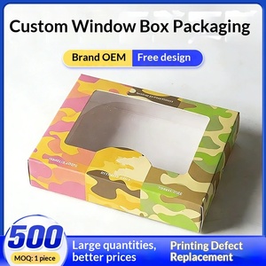 Cajas de Cartón con Ventana Transparente de Alta Gama Personalizadas con Logotipo Colorido para Empaquetado Premium - Product Image 1