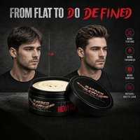 BARBERBATTLE - Arcilla Capilar de Fijación Fuerte para Hombre, con Acabado Mate, Apta para Peinados Cortos y Medios, Más de 20 Años de Experiencia