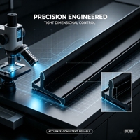 Tira de Aislamiento Térmico Dentada de Nylon PA66 para Perfil de Aluminio, Grado de Aislamiento Térmico, Barra de Ensamblaje Antideslizante, Fabricación OEM