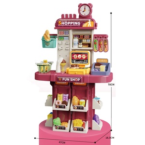 2025 plus récent semblant jouer épicerie <span class=keywords><strong>jouet</strong></span> L666-89 Mini supermarché ensemble jeu de rôle avec <span class=keywords><strong>caisse</strong></span> <span class=keywords><strong>enregistreuse</strong></span> pour enfants meilleurs cadeaux - Product Image 4