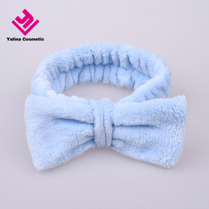 Wholesale Women <strong>Towel</strong> Hairband <strong>Spa</strong> Head Band Makeup Turban Bowknot Headband Stretchy Hair Band Headband - Product Image 2