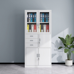 Armoire à dossiers en acier, armoire à dossiers en métal, armoire <span class=keywords><strong>de</strong></span> <span class=keywords><strong>rangement</strong></span> <span class=keywords><strong>de</strong></span> bureau en fer pour une organisation sécurisée des documents - Product Image 3