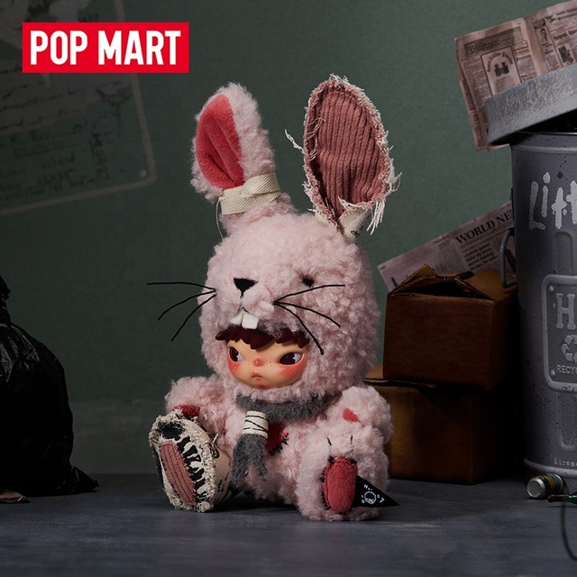 Wholesale POP MART HIRONO the Wild Rabbit Plush Doll Pendant Blind Box Cute Collectible Toy Bag Charm Decor Gift
