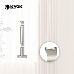 Soporte de Riel para Cortinas Europeo de Hierro Resistente - Soporte Estable para Barras de Cortina Dobles - Product Image 5