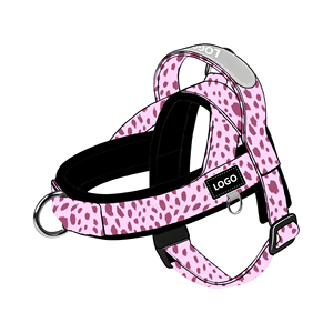 สายรัดอกสุนัขแบบปรับได้ ระบายอากาศได้ดี สะท้อนแสง พร้อมริบบิ้นบุนวมพิมพ์โลโก้ตามสั่ง อุปกรณ์ฝึกสุนัขกลางแจ้ง ปลอดภัย หรูหรา ดีไซน์เนอร์ - Product Image 2