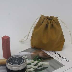 Custom Logo Cotton Pouch Drawstring Jewelry Packaging <b>Gift</b> <b>Bag</b> for Cosmetic Packaging Pouches - Product Image 4