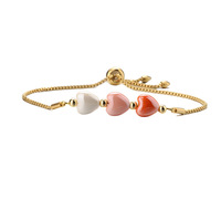 Bracelet Coeur Minimaliste Tendance en Coquillage et Pierre Naturelle pour Femme – Design Exquis, Cadeau Idéal pour Amies, Vente en Gros