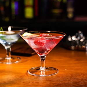 Elegante Calice da Cocktail a Forma di Ombrello in Vetro Trasparente, Semplice Bicchiere da Degustazione, <span class=keywords><strong>Mini</strong></span> Bicchieri da <span class=keywords><strong>Martini</strong></span> - Product Image 2