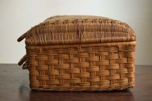 Cesta de picnic de ratán vintage Natural - Product Image 5