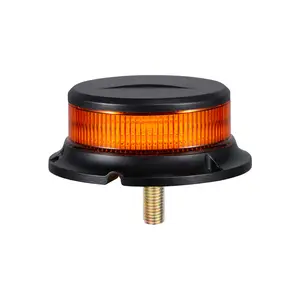 Vehicle LED warning beacon light amber LED single bolt mount IP65