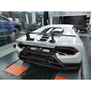 Mise à niveau vers Kit de carrosserie de becquet arrière en Fiber de carbone sec de Style Performance pour voiture de carrosserie Lambor <span class=keywords><strong>Huracan</strong></span> - Product Image 6