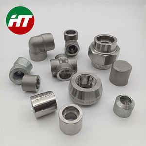 ประเดิมสำหรับอุปกรณ์ท่อ ASTM วัสดุ A182 F51 F44 F53 Sa 182 F316 2ข้อต่อเกลียวที่ข้อศอก90องศา - Product Image 6