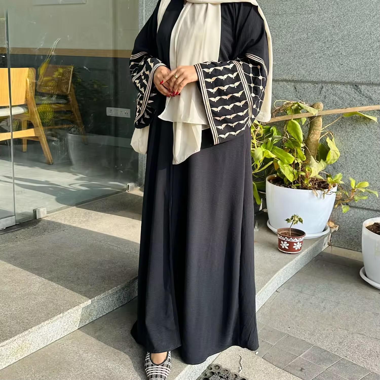 keffiyeh dress Palestine Keffiyeh Open Abaya