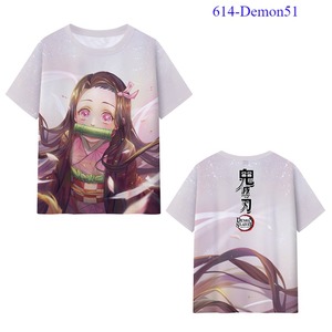 T-shirt pour femmes, 42 styles dessin animé lait soie matériel démon Kamado Nezuko Kamado Tanjirou <span class=keywords><strong>Slayer</strong></span> Anime hommes chemises pour enfants - Product Image 3
