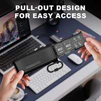 COMAN E10 5Gbps boîtier de lecteur de carte SD haute vitesse USB 3.1 type-c SD/TF double fente transfert de données boîtier de lecteur de carte mémoire