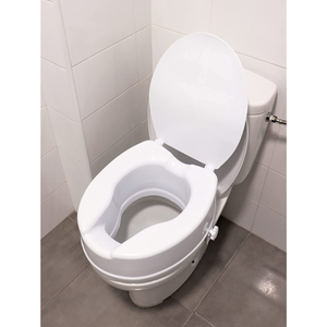 Rehausseur de siège de toilette pour personnes âgées (10 cm), Rehausseur de siège de toilette pour adultes avec couvercle PEPE P30004 - Product Image 3
