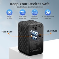Worldplug 4 ports GaN 170W adaptateur de voyage multi-prises à charge rapide international universel dans le monde entier pour appareil photo et ordinateur portable