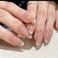 Ritual Relajante, Estilo Estético Suave, Placer Personal, Alegría Diaria para Mujeres, Uñas Adhesivas Cómodas y Relajantes de ABS