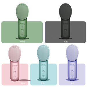 Brosse nettoyante exfoliante électrique en silicone OEM pour le visage, massage chaud/froid, pour hommes et femmes, idéale pour le spa - Product Image 6