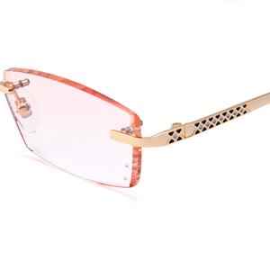 Exuberante de diamantes de corte de montura del marco <span class=keywords><strong>para</strong></span> los hombres gafas con None dioptrías <span class=keywords><strong>lentes</strong></span> ópticas Q5808 - Product Image 4