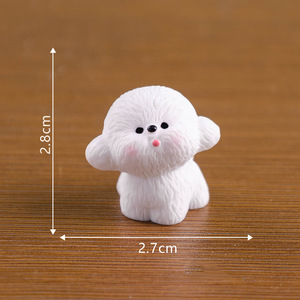 <span class=keywords><strong>Mini</strong></span> figure di cuccioli di resina piccoli animali di cane ornamenti per auto in miniatura fata giardino accessori decorazioni casa delle bambole accessori - Product Image 6