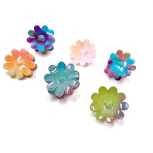 Pince à cheveux fleurie 8 cm, colorée, pour femmes et filles - Product Image 2