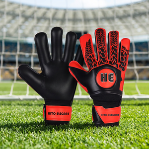 Guantes de portero de fútbol de calidad extrema/Guantes de estilo de látex de alta calidad al por mayor con correa de muñeca ajustable Cómodos - Product Image 4