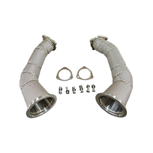 Downpipe en acier inoxydable SVJ avec protection thermique pour Audi RS4 <span class=keywords><strong>RS5</strong></span> <span class=keywords><strong>B9</strong></span> 2.9T - Product Image 6