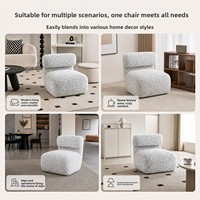 Fauteuil canapé une place de style italien, luxe léger, pour petit appartement, salon, loisirs, canapé paresseux en tissu tendance, idéal pour la location