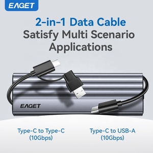 Корпус для SSD EAGET SE330N из алюминия, M.<span class=keywords><strong>2</strong></span> NVMe PCIe, с интерфейсом Type-C USB <span class=keywords><strong>3.2</strong></span>, 10 Гбит/с, для жестких дисков HDD - Product Image 6
