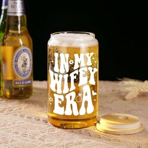 Vaso de Café Transparente Personalizado para Compromiso - Recuerdo de Boda para Novia y Pareja, Diseño Moderno, Resistente a Roturas - Product Image 5