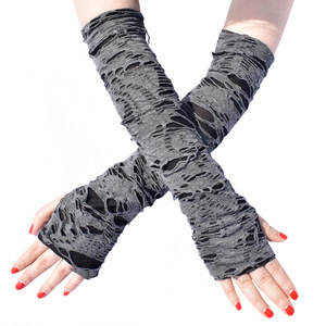 Disfraz de Halloween Madeshine Personalizado, Estilo Gótico, Grunge, Emo, Manga Larga, Blanco y Negro, Punk, Cosplay, Sin Dedos, Precio de Fábrica - Product Image 2