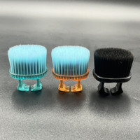 Nouvelle Brosse à Poussière pour Ongles, Outil de Nettoyage, Manche Orange, Poils Bleus, Portable, Haute Qualité, Fournisseur de Produits de Beauté pour Ongles Personnalisés