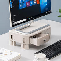 Support de Clavier et Moniteur Moderne en Plastique de Haute Qualité pour Bureau à Domicile, École et Ordinateur, Organisateur de Bureau, Rehausseur de Bureau en Carton – Vente en Gros