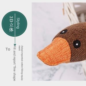 Fabrika doğrudan satış <span class=keywords><strong>Amazon</strong></span> keten vahşi kaz peluş köpek oyuncaklar için ısırma direnci ile eğitim bulmaca kediler için Pet Squeak oyuncaklar - Product Image 3