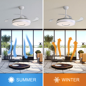 Bán Chạy Lưỡi Gấp Điều Khiển Từ Xa Bằng Acrylic 42 Inch Quạt Trần Có Đèn - Product Image 4