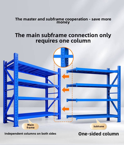 Scaffale Economico per Magazzino, Ripiani Multipli in Metallo, Scaffalatura Regolabile Popolare per Stoccaggio - Product Image 4