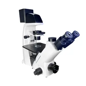 Microscopio biológico de contraste de fase invertida para cultivo celular para uso en laboratorio