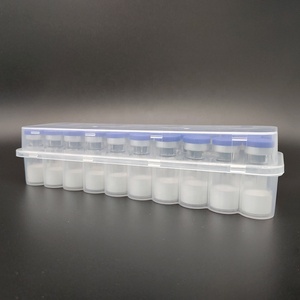 Caja de Almacenamiento para Viales de Plástico de 3 ml y 24 Celdas, Organizador de Muestras de Alta Capacidad para Laboratorios Farmacéuticos e Instalaciones de Investigación Cosmética - Product Image 5