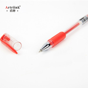 卸売 細字ジェルペンセット 赤黒青 水性 3色 プラスチックジェルペン カスタムロゴ付き - Product Image 2