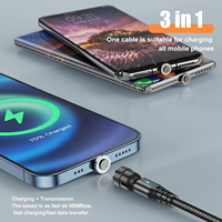 Câble de données USB 3A à charge rapide 3 1, conducteur en cuivre étamé magnétique, tresse en PVC compatible avec l'appareil photo Android et iPhone Type C