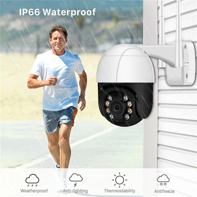 Wifi Wireless Cloud Storage and TF Record A8 Waterproof Outdoor Network Ptz Dome Security Camera IP