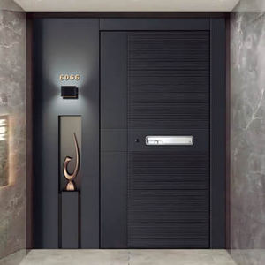 Portes <span class=keywords><strong>d</strong></span>'<span class=keywords><strong>entrée</strong></span> extérieures résidentielles robustes Portes <span class=keywords><strong>d</strong></span>'<span class=keywords><strong>entrée</strong></span> en aluminium de sécurité insonorisées contre les impacts des ouragans - Product Image 2