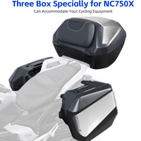 Prix d'usine – Ensemble de 3 pièces : Coffres de moto verrouillables et sacoches latérales avec sac intérieur pour Honda NC750X