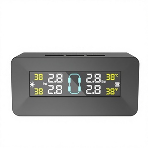 Sistema de Monitoreo de Presión de Neumáticos (TPMS) para Automóvil con Carga Solar Inalámbrica, 4 Sensores Externos, Resistente al Agua IPX7, Alerta de Temperatura en Tiempo Real - Product Image 3