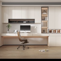 Armoire moderne à portes coulissantes avec coiffeuse et double tiroirs réglables et extensibles pour salon et bureau à domicile