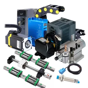 CNC 조각기 스핀들 및 가이드 레일에 장착 된 완벽한 스테퍼 모터 키트